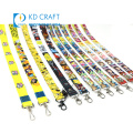 Wholesale no minimum order custom design your own heat transfer printing cartoon sublimation lanyard